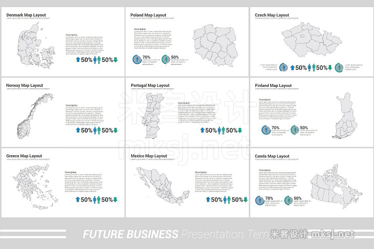 PPT模板 Future Business Powerpoint Template