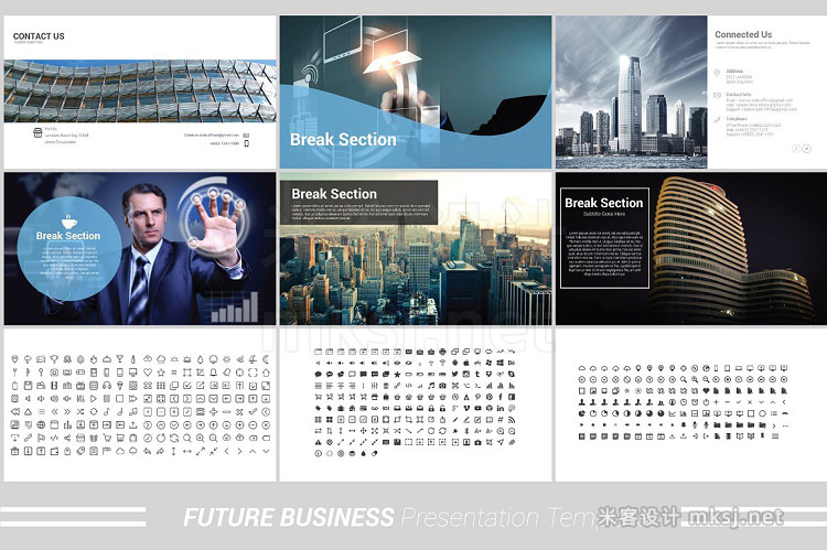 PPT模板 Future Business Powerpoint Template