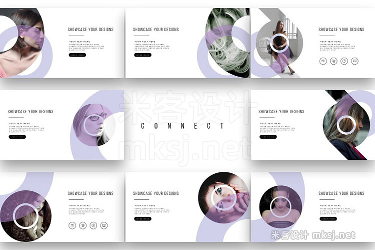 PPT模板 CONNECT PowerPoint Template Update