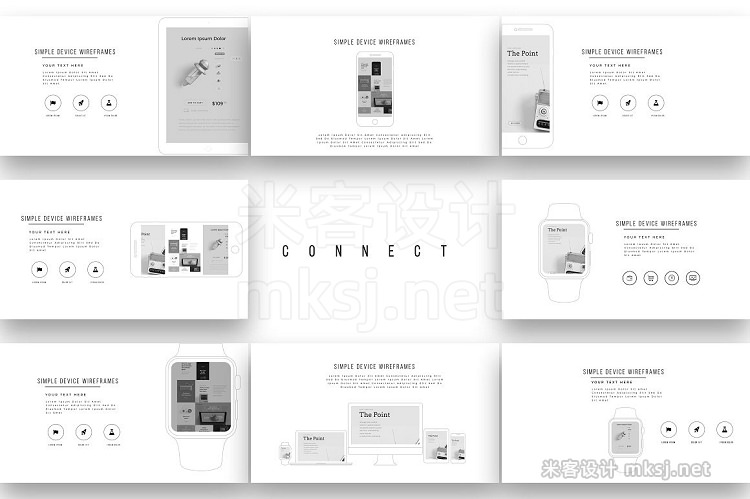 PPT模板 CONNECT PowerPoint Template Update