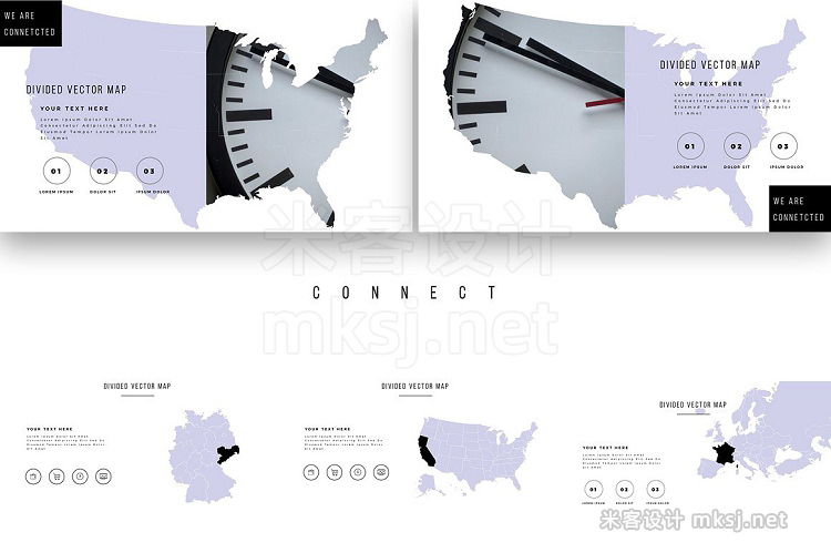 PPT模板 CONNECT PowerPoint Template Update