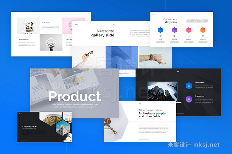 PPT模板 IRIS Minimal PowerPoint Template