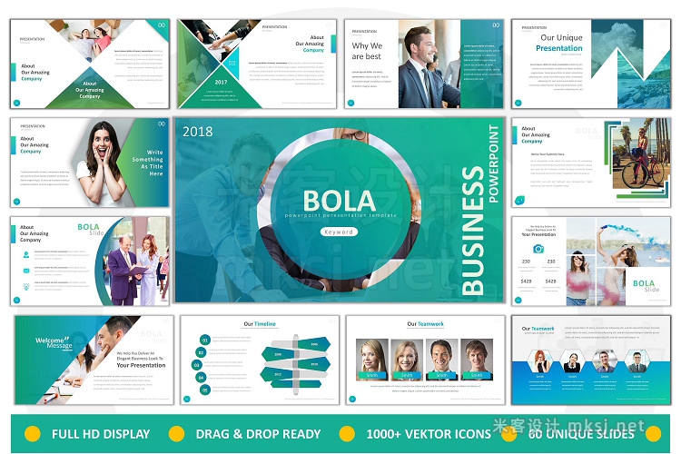 PPT模板 Bola Business Powerpoint