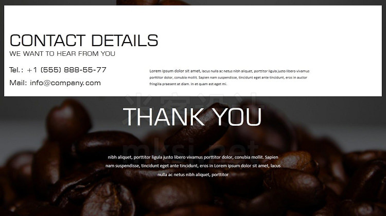 PPT模板 Coffee Presentation Business Template