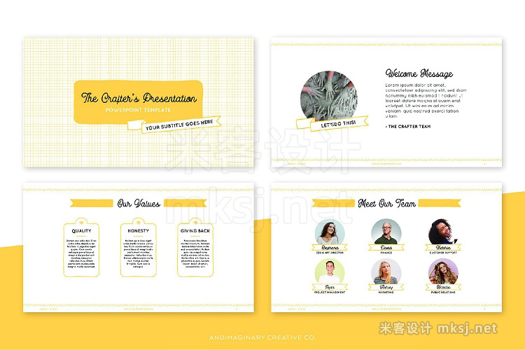 PPT模板 Crafters PPT Presentation Templates