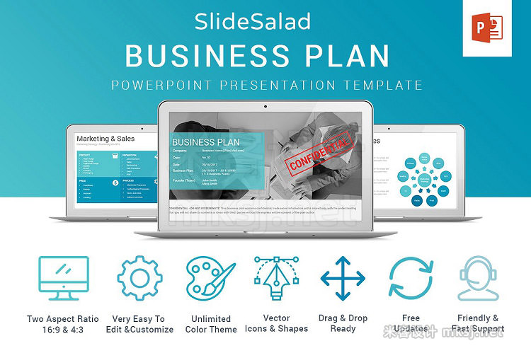 PPT模板 Business Plan PowerPoint Template