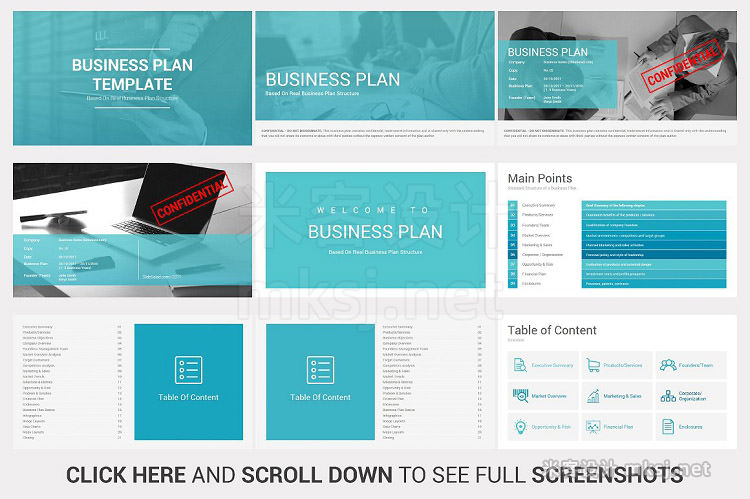 PPT模板 Business Plan PowerPoint Template