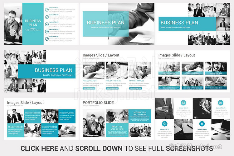 PPT模板 Business Plan PowerPoint Template