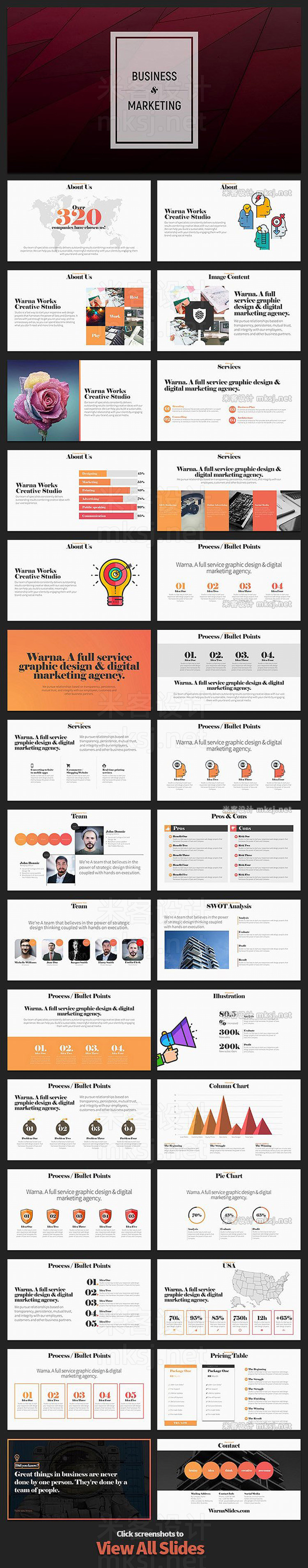 PPT模板 Ivory PowerPoint Template