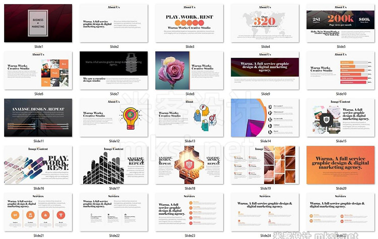 PPT模板 Ivory PowerPoint Template