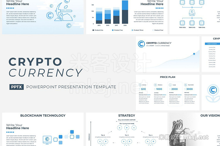 PPT模板 CryptoCurrency PowerPoint