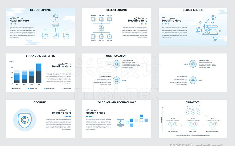 PPT模板 CryptoCurrency PowerPoint