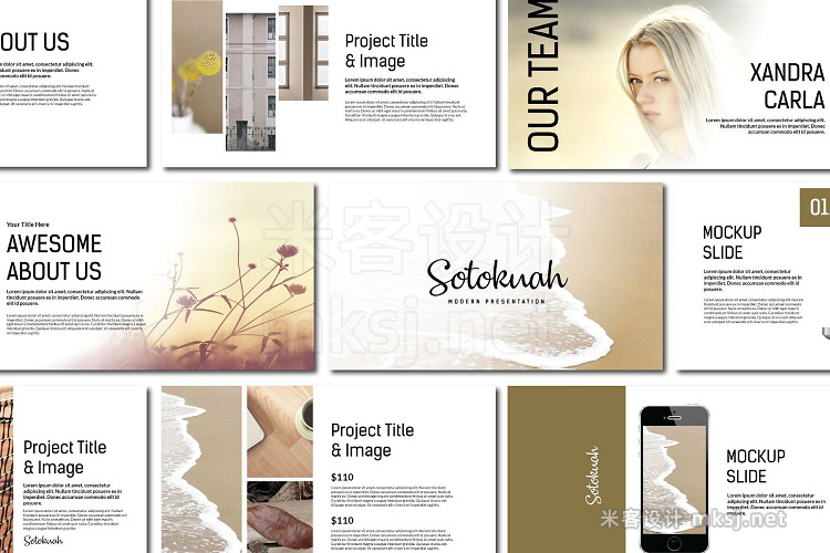 PPT模板 Sotokuah Powerpoint Template