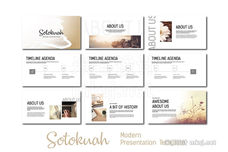 PPT模板 Sotokuah Powerpoint Template