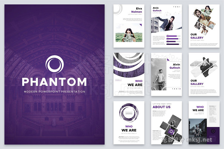 PPT模板 A4 Phantom PowerPoint Template