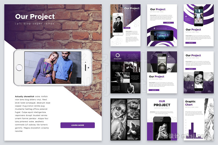 PPT模板 A4 Phantom PowerPoint Template