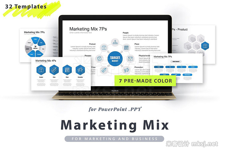 PPT模板 Marketing Mix PPT Template