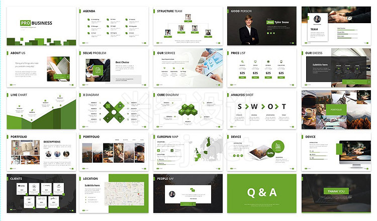 PPT模板 Busnis Powerpoint Template