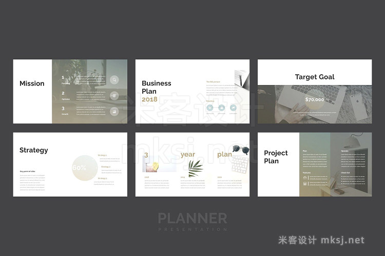 PPT模板 Planner PowerPoint Template