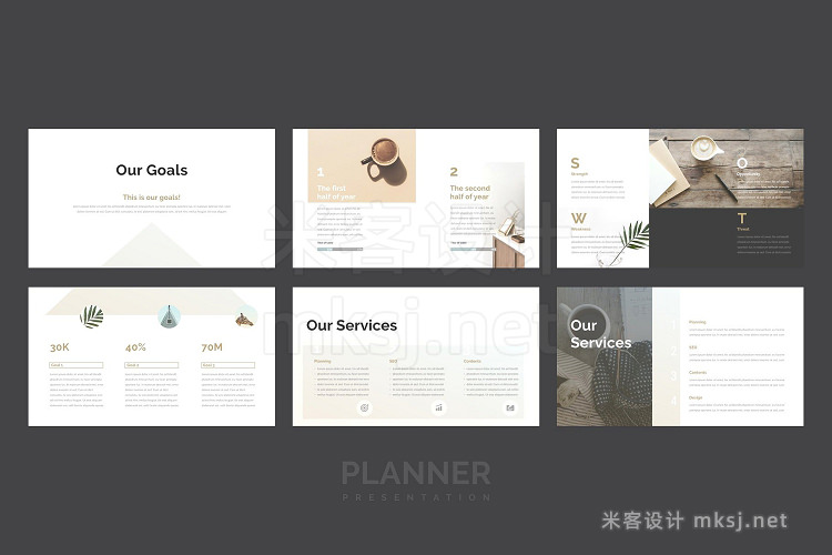 PPT模板 Planner PowerPoint Template