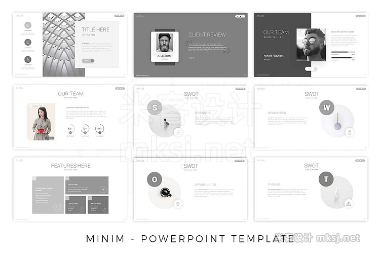 PPT模板 Minim Powerpoint Template