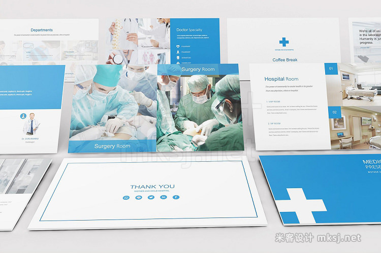 PPT模板 Medical and Hospital Google Slides