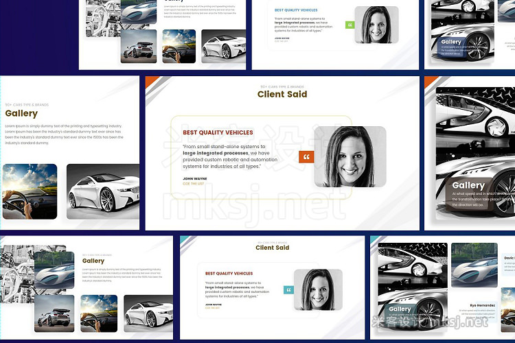 PPT模板 Automotive Presentation Template