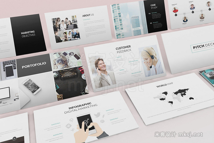PPT模板 Pitch Deck Powerpoint Template