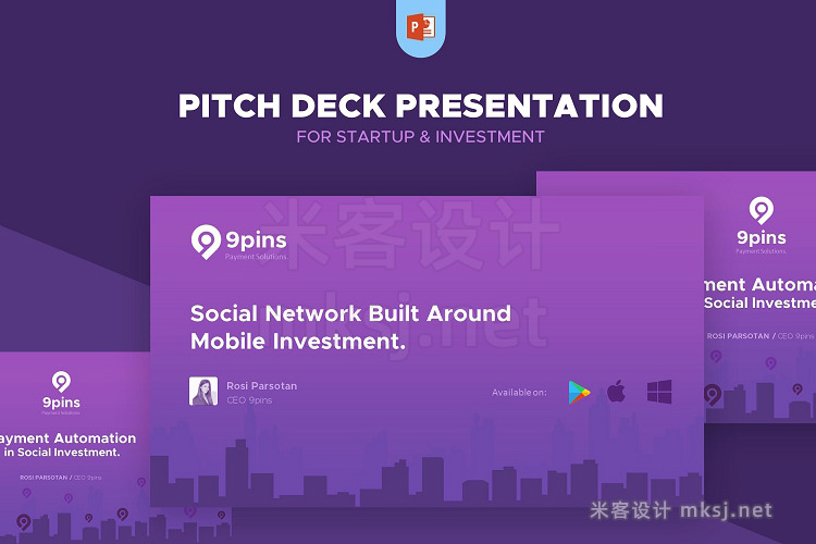 PPT模板 Pitch Deck Presentation