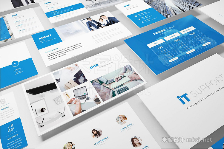 PPT模板 IT Support Powerpoint Template