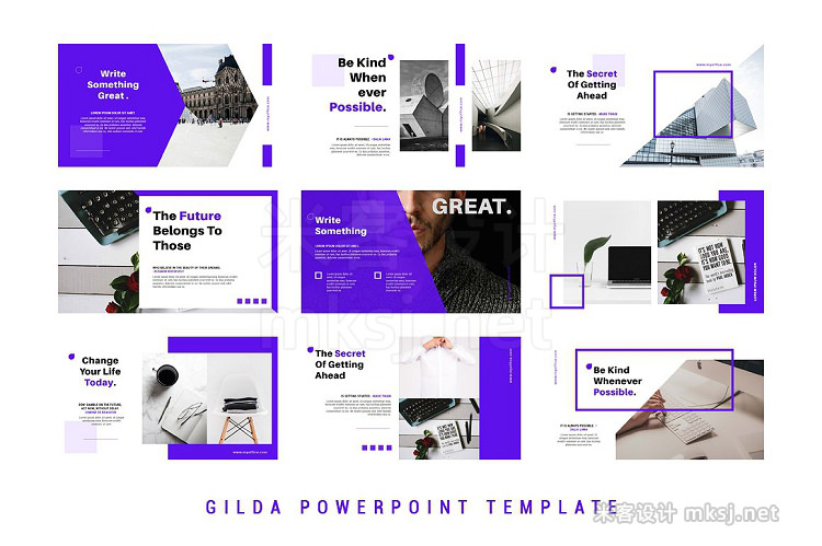 PPT模板 Gilda Powerpoint Template