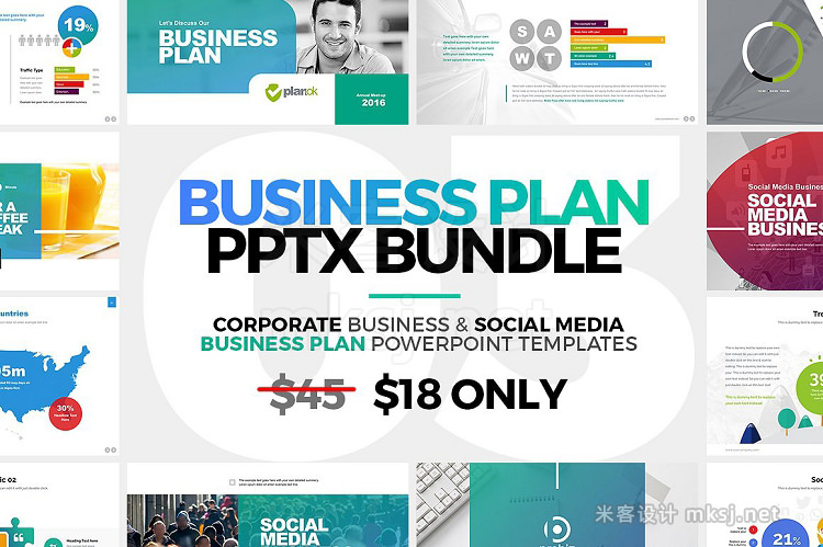 PPT模板 Business Plan Powerpoint Bundle