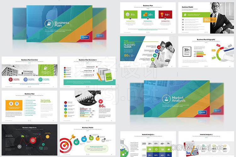 PPT模板 Business Plan Powerpoint Bundle