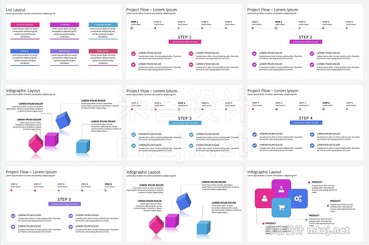 PPT模板 GLORY Powerpoint Templates