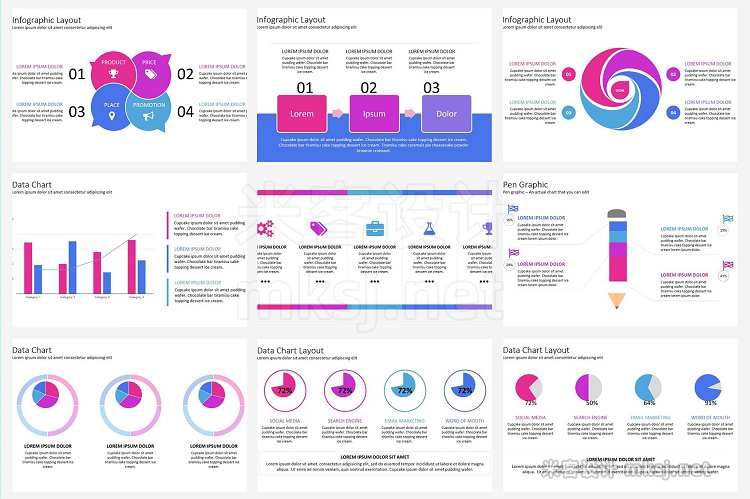 PPT模板 GLORY Powerpoint Templates