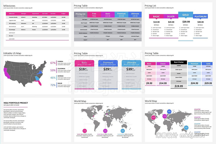 PPT模板 GLORY Powerpoint Templates