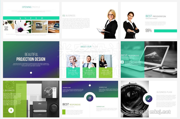 PPT模板 ALEA Powerpoint Templates