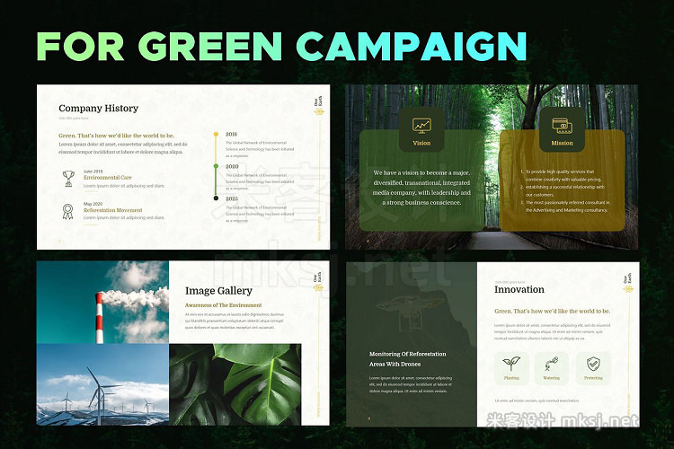 PPT模板 Eco Environment Powerpoint Template