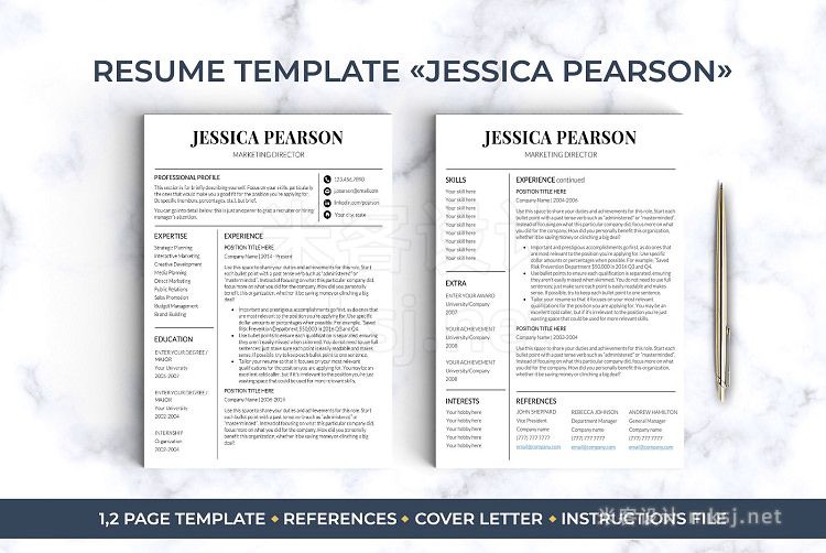 PPT模板 Best Selling RESUME BUNDLE CV