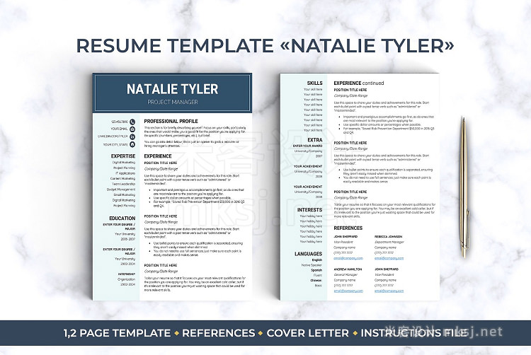 PPT模板 Best Selling RESUME BUNDLE CV