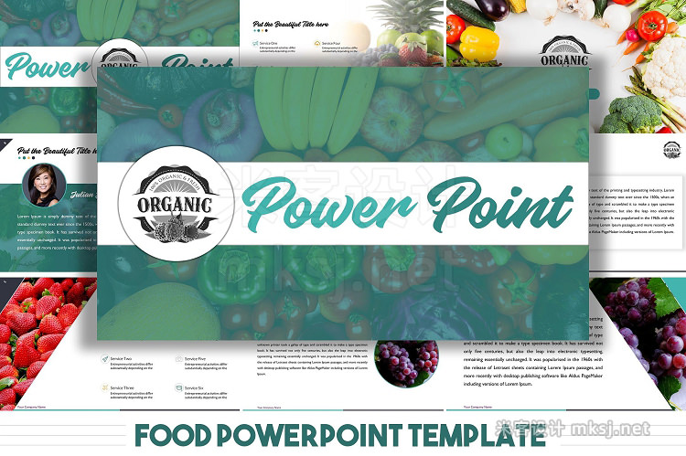 PPT模板 PPTX Food PowerPoint Presentation