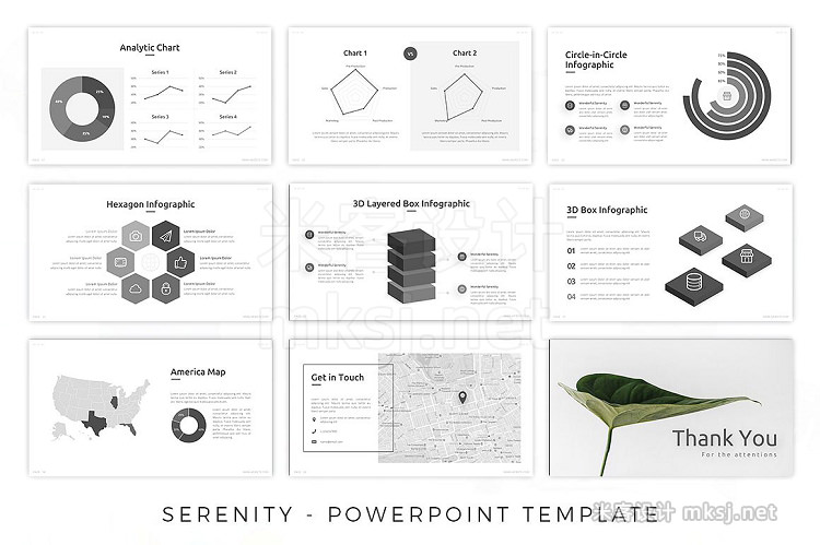 PPT模板 Serenity Powerpoint Template