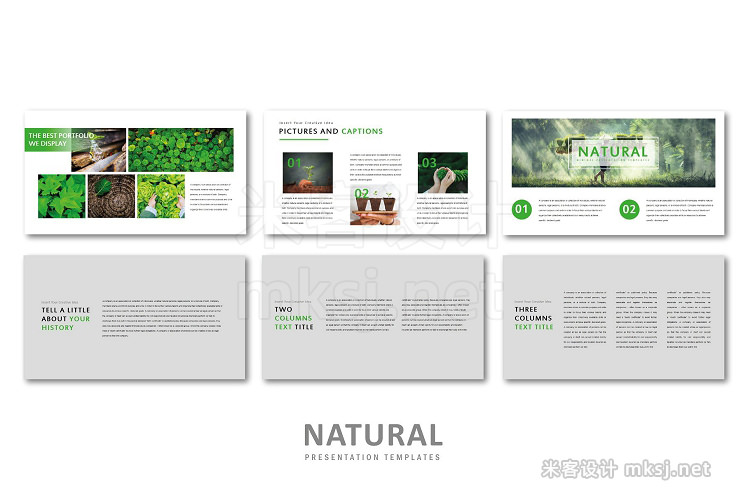 PPT模板 Natural Creative PowerPoint Template