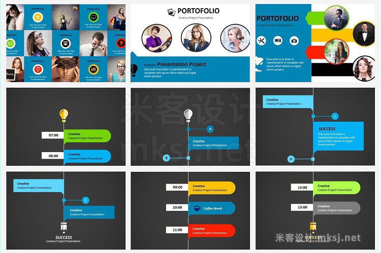 PPT模板 MOZA Powerpoint Templates