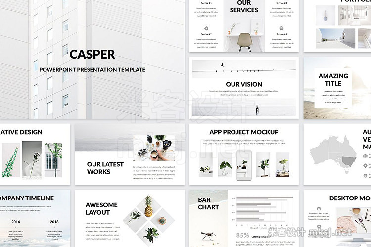 PPT模板 Casper Powerpoint Template