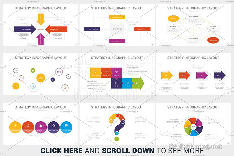 PPT模板 Strategy infographics PowerPoint