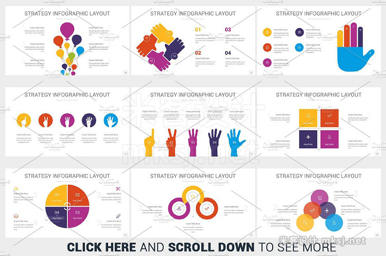 PPT模板 Strategy infographics PowerPoint