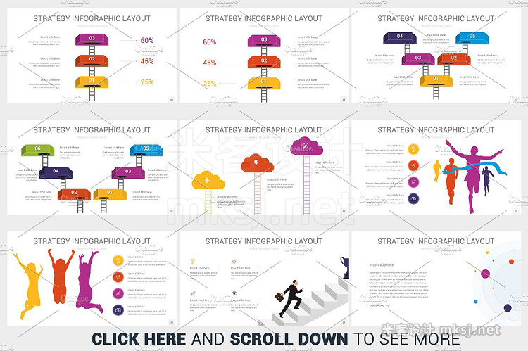 PPT模板 Strategy infographics PowerPoint