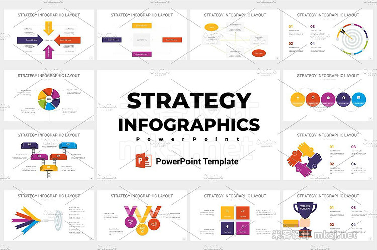 PPT模板 Strategy infographics PowerPoint