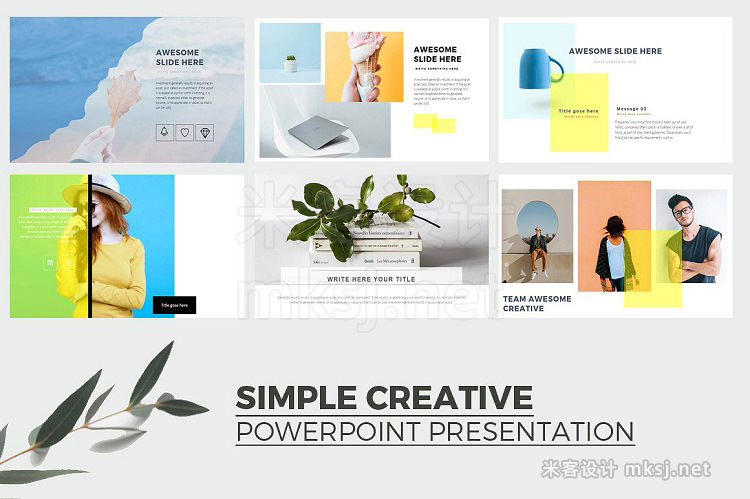 PPT模板 Simple Creative Powerpoint Template